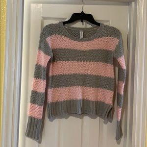 AéRopostale Pink &Grey Sweater SZ XS